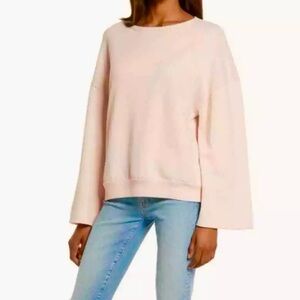 Treasure & Bond Sweatshirt Bell Sleeve Pink 3X